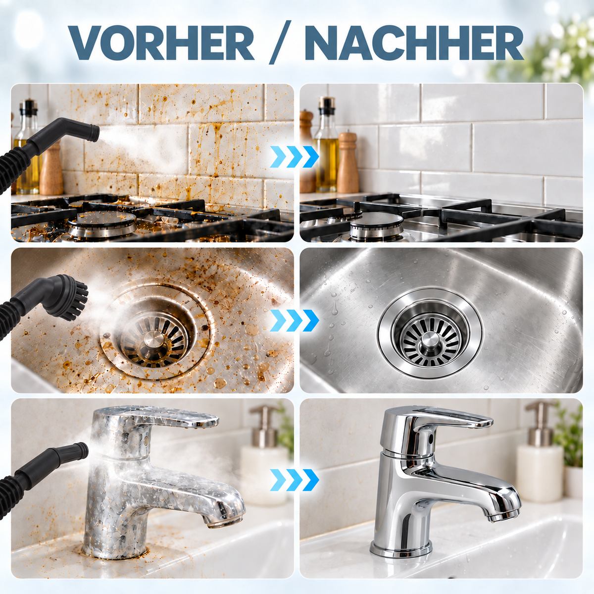 DampfMeister™  Hochtemperatur-Dampfreiniger