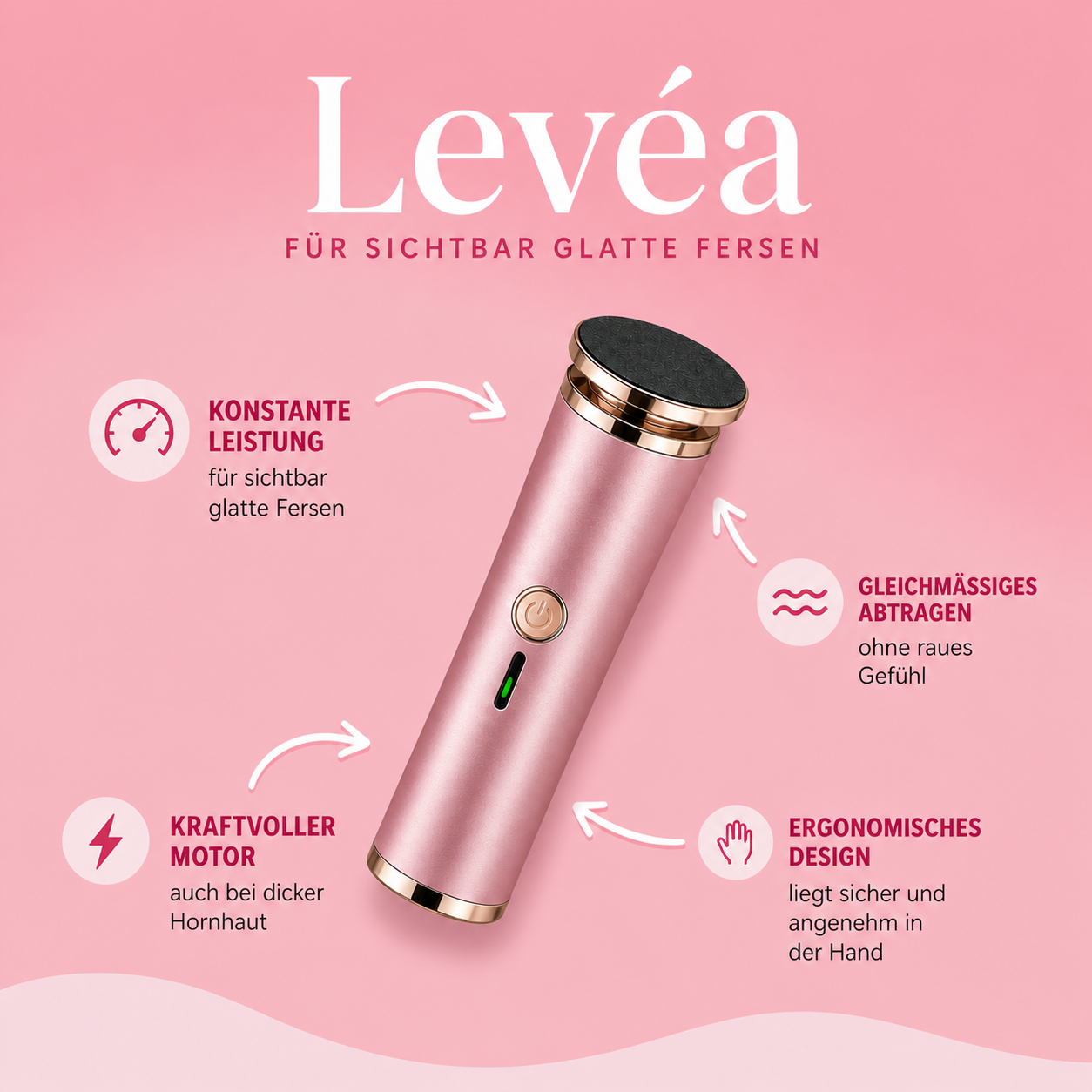 Levéa - Elektrischer Hornhautentferner