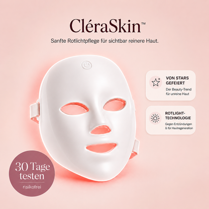 CleraSkin - Akne-Gesichtsmaske mit Rotlicht