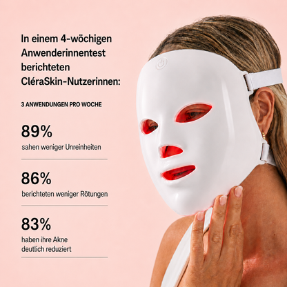 CléraSkin™ - Akne-Maske mit Rotlicht