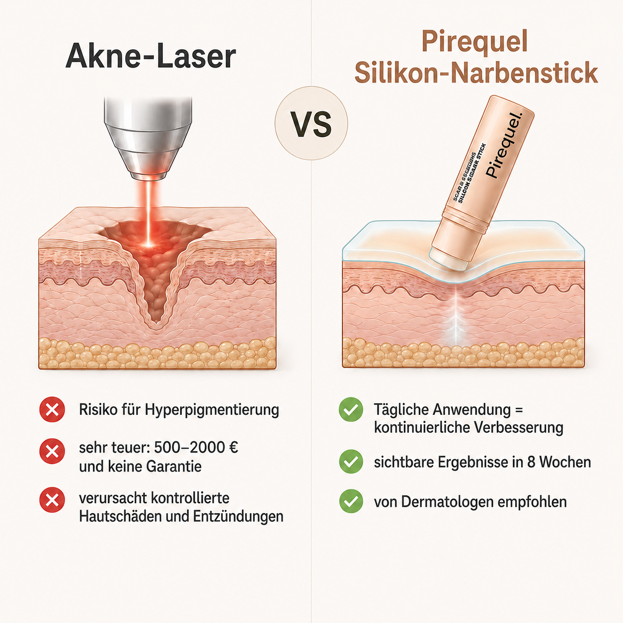 Pirequel™ Aknenarben-Stick
