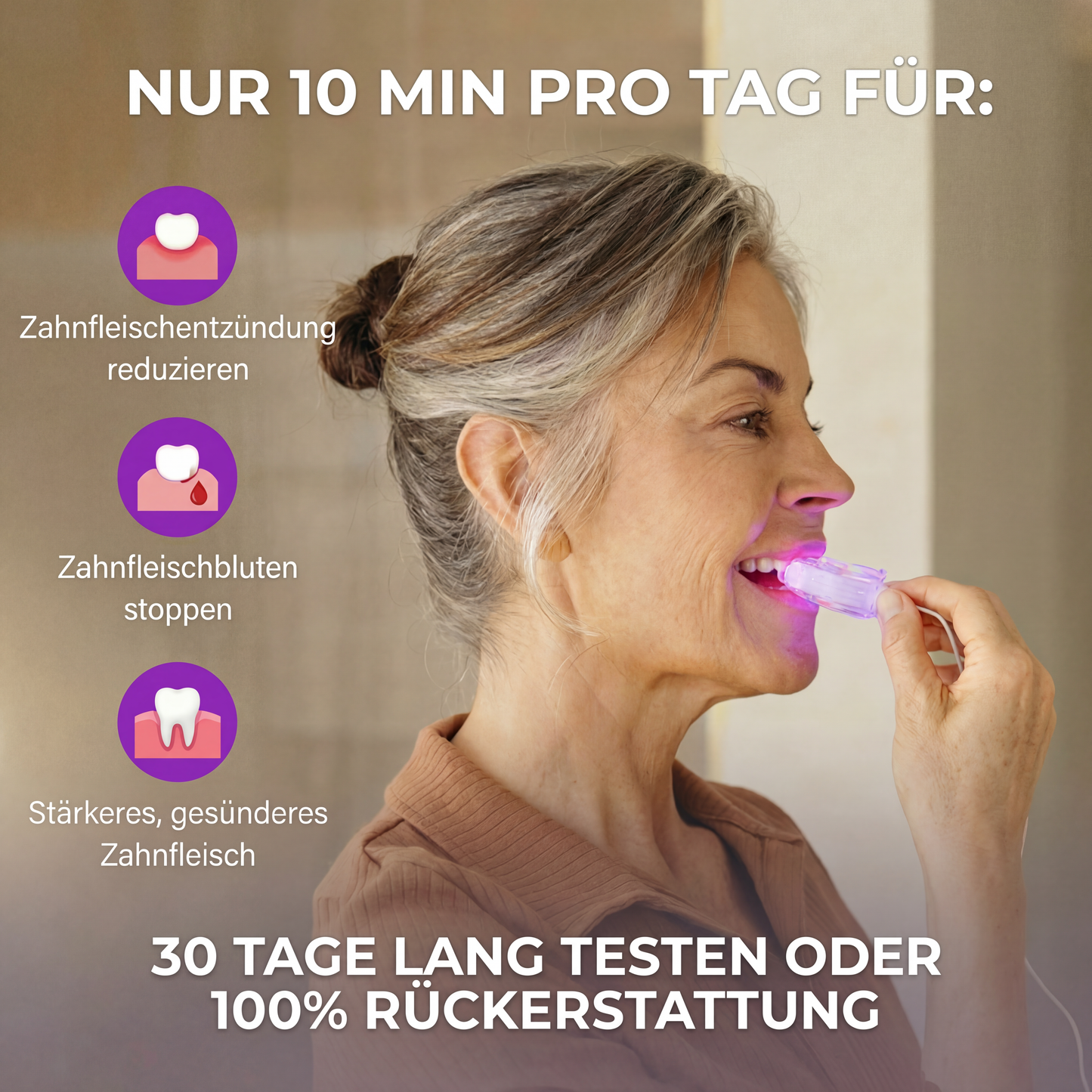 OralRay - Rotlichttherapie gegen Zahnfleischentzündung